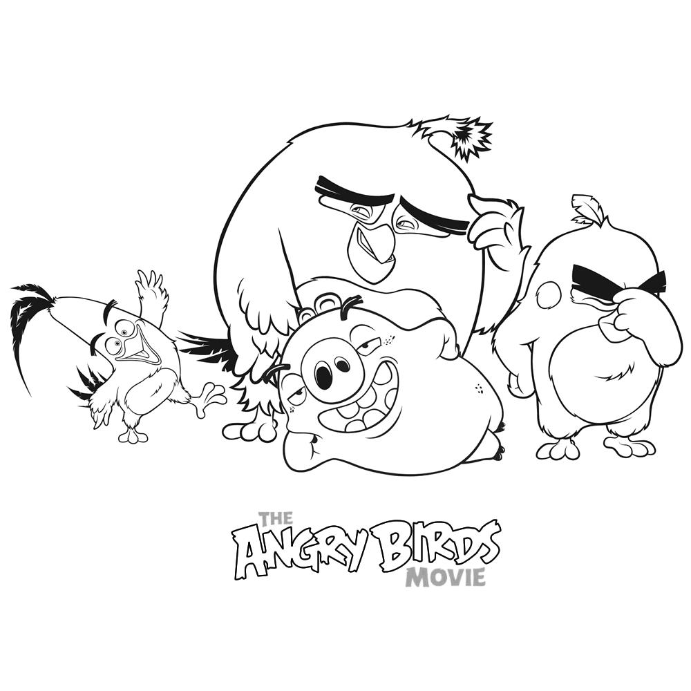 Plansa de colorat cu Angry Birds 14 46